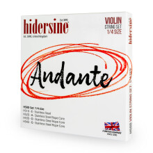 Hidersine Andante Series Violin Strings SET for 1/4 size Violins