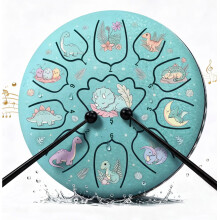 Steel Tongue Drum, Kids Drum Handpan Drum Steel Pan Drum Tongue Drum