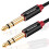 SHULIANCABLE Guitar Instrument Cable,6.35mm TRS Stereo Audio Cable (2M) 1