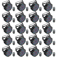 Leleght 20PCS RGB LED Stage Light, 72W Par Can Light DMX 7CH with Remote Control and Sound Activation, 7 Lighting Modes Disco Lights for Parties Weddi