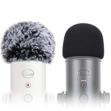 SUNMON Blue Yeti Pop Filter, Blue Yeti Microphone Covers Foam and Yeti Mic Furry Foam, Pop Filter for Blue Yeti Pro USB Condenser Microphone, Indoor O