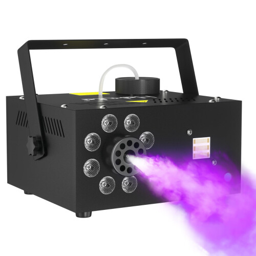 Hakuta 500W 2000CFM Fog Machine, Smoke Machine 13 Colors Strobe Light 1
