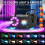 Hakuta 500W 2000CFM Fog Machine, Smoke Machine 13 Colors Strobe Light 3