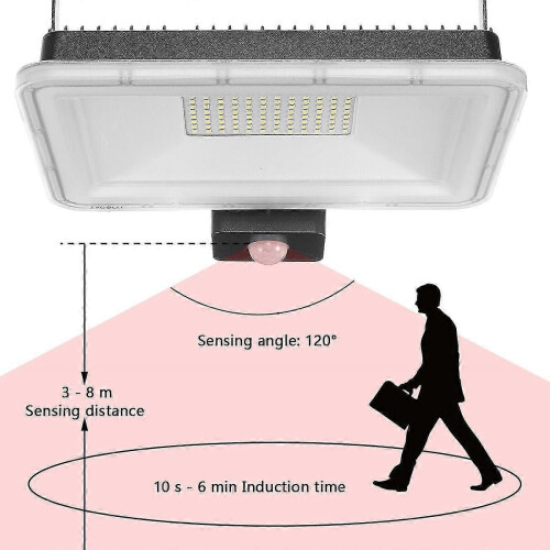 (100W) Προβολέας LED με αισθητήρα κίνησης 10~100w εξωτερικού χώρου για ασφάλεια κήπου IP65 1