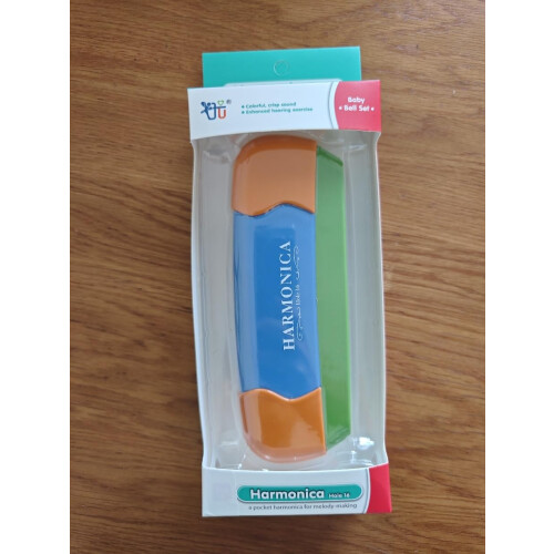 Harmonica | 16 Hole Musical Instrument for Early Education(Blue) 1