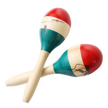 Musfunny Maracas Shakers Musical Instruments, Wooden Hand Percussion