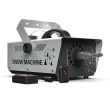 Snow Machine 1200W, Snow Machine Outdoor with Remote Control and Wired Control, 1L Tank for Christmas, Wedding, Photography, Party, Children