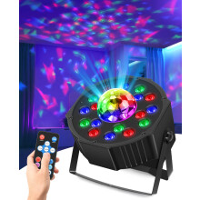 Disco Light, Stage Light,2 in 1 Stage Lamp with Disco,WRGB Stage Lighting, DJ Par Lights for Karaoke Live Streaming,Musical Stage Performance Disco Pa