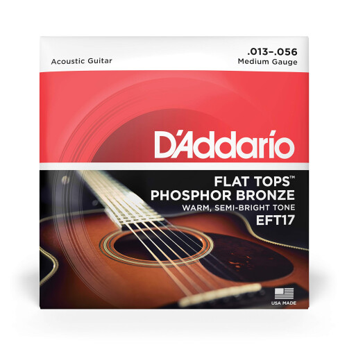 D'Addario Flat Tops Phosphor Bronze Strings EFT17, 13-56 1