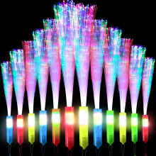 Joycabin 12 Pack LED Glow Sticks, LED Light Up Sticks Glow, Fibre Optic Wand with 3 Modes Flashing, Glow Sticks Party Favors, Fibre Optic Light Stick