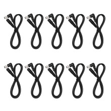 Tavsou DC Cable For Guitar Effect Pedal 5.5 x 2.1mm Connector Jack 24 AWG Power Cord(Pack of 10)