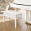 MAMIZO Piano Stool Adjustable Duet Piano Bench with Storage, Gloss White 6
