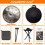 LOMUTY Handpan, Steel Drum，Hand Pan Instrument, Silver 4