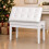 MAMIZO Piano Stool Adjustable Duet Piano Bench with Storage, Gloss White 1