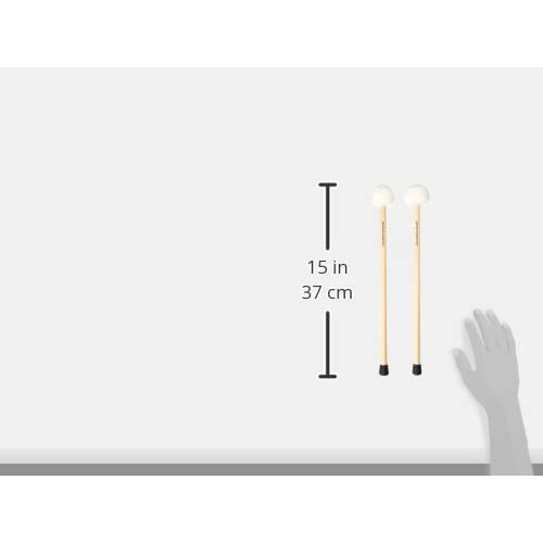Percussion Plus PP074 Timpani Mallets - Soft, white, beige 2