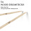 EASTROCK 5A Drum Sticks Nylon Tip 3 Pairs Maple Drumsticks for Drummers 4
