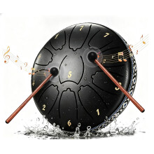 6.5 Inch 11‑Note Steel Tongue Drum, Rain Drum for Garden