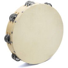Tiger TAM98-10 10" Double Row Wooden Tambourine