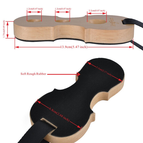 KingPoint Solid Wood Cello Endpin Rest Non-slip Stopper Anchor Protector Pad Cello Shape 2