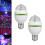 RGB Color Changing LED Lights Bulb Rotating Disco Ball Strobe Light 1