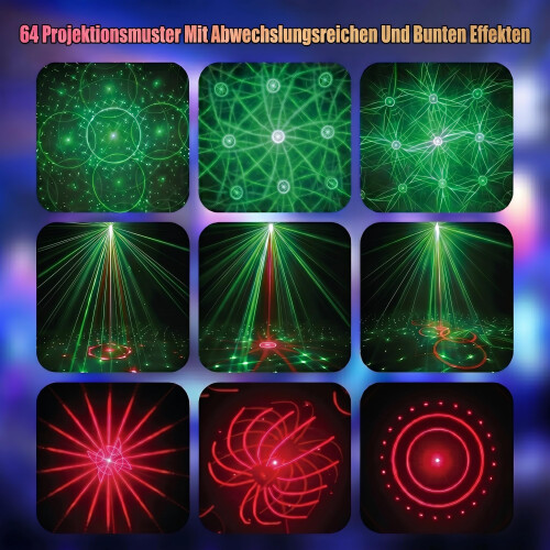 Vicalo Mini Disco Lights with Remote Control – 64 Lighting Effects, Sound Activated DJ Light, Disco Light for Parties USB Powered, 360 Adjustable 1
