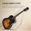 SONICAKE 41" Acoustic Steel-String Guitar, Solid Spruce Top, Sunburst 2