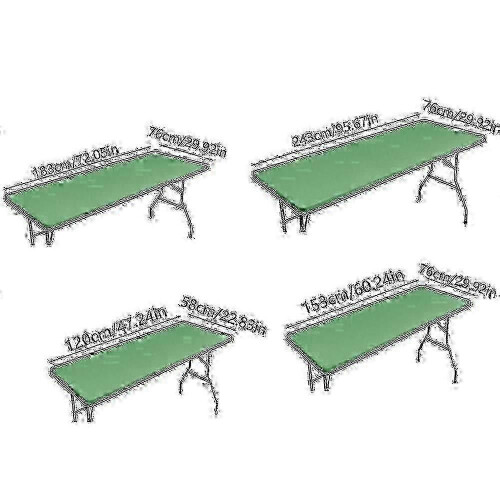 (153x76cm, grey) Premium hopfällbar picknickduk för rektangulära utomhusbord 2