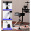 vangoa Saddle Shape Drum Stool Thick Padded Adjustable Drummer Throne Stool with Drumsticks, Black 6