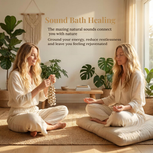 98ChaCha Natural Seed Shell Rattles for Sound Bath,Shell Shaker Instrument 2