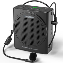 Bluetooth Voice Amplifier for Teachers, Portable Rechargeable Mini Voice Amplifier with Wired Microphone Headset, PA System Megaphone Speaker for Teac