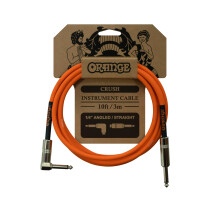 Orange Crush Guitar Cable - 3m, 1/4 Inch Straight Instrument Cable