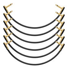 Donner Professional Guitar Effect Pedal Cable 12 inch 6-Pack