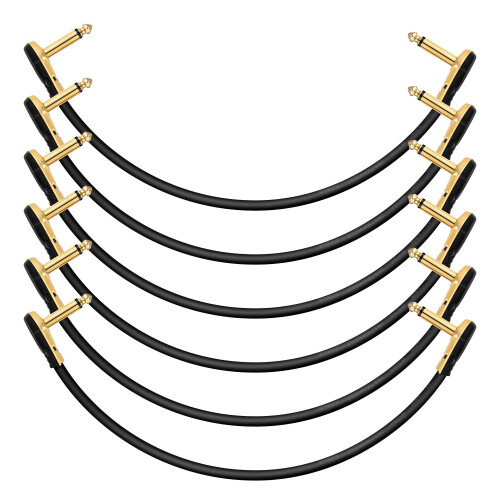 Donner Professional Guitar Effect Pedal Cable 12 inch 6-Pack