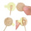 URSA Plush Circles - 9 Pack (Beige), 5 mm Short Fur Lav Mic Covers 4