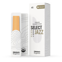 D'Addario Organic Select Jazz Filed Tenor Sax Reeds 4 Soft, 5-Pack