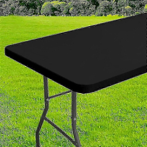 (120x58cm, red) Tvättbart hopfällbart picknickbordsskydd för rektangulära bord 2
