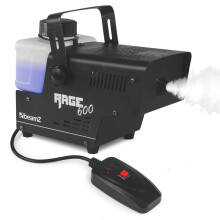 beamz Rage600I Smoke Machine, 600W Compact Thermostatic Party Fogger