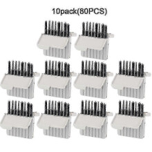 (5pack(40pcs)) Protectores de cera y herramientas de limpieza para audífonos, kit de 40 piezas para Phonak Widex Unitron