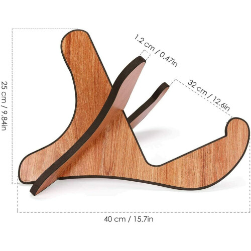 Guitar Stand Wood Thickened Universal, X-Frame Sturdy Instrument Stand 2