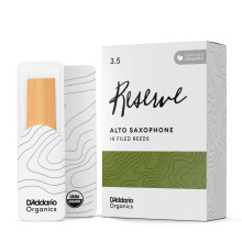 D'Addario Organic Reserve Alto Sax Reeds Strength 3.5, 10-Pack