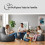 Diverpuff Puff Pera XXL Cinzento com Repousa-pés e Enchimento Incluído para Interior e Exterior 5