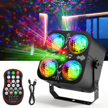 Disco Lights for Parties, Sound Activated/Remote/Auto 3 Modes