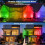 LED Light Bar, 72W RGB Disco Light Colour Changing Remote/APP Control 2Pack 3