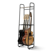 STRICH Guitar Rack, Multiple Guitar Stand for Acoustic, Electric Guitar, Bass, Guitar Display Holder with Top Storage Shelf for Guitar Amp Accessories
