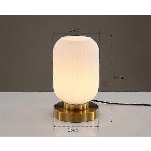 (Dia13cm White, Dia13cm Amber) Επιτραπέζιες λάμπες Nordic Study Υπνοδωμάτιο Διακόσμηση κομο
