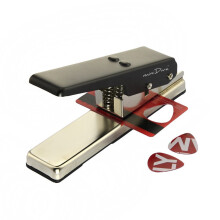DIY Guitar Pick Punch, Guitar Pick Maker, Plastic Card Hole Cutter Machine with 6 Guitar Picksin Radom Patterns (Black2)