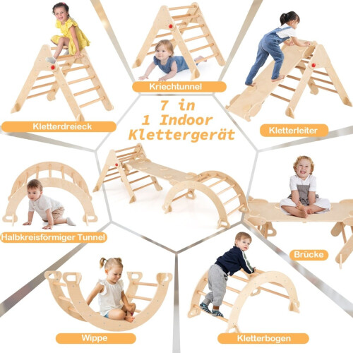 Kinderklimset 7-in-1 met glijbaan en hellingbaan 2