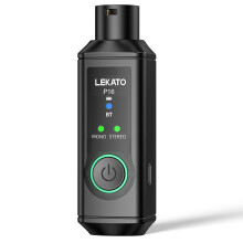 LEKATO P16 Bluetooth XLR Receiver, Mono/Stereo Audio Receiver with 15H Playtime for PA & DJ Systems, Mixers