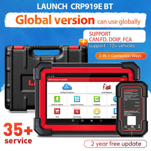 LAUNCH X431 CRP919E BT, bidirectionele diagnostische scanner, volledige systeemdiagnose en ECU-codering