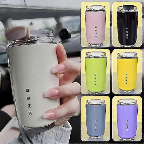 (Yellow) Κούπα καφέ Tumblers με στεγανή κούπα καφέ ταξιδιού για γενέθλια 1